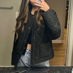 Black Quilted Jacked - NAKD